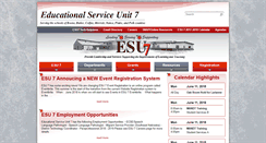 Desktop Screenshot of esu7.org