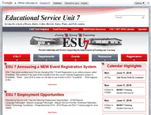Tablet Screenshot of esu7.org